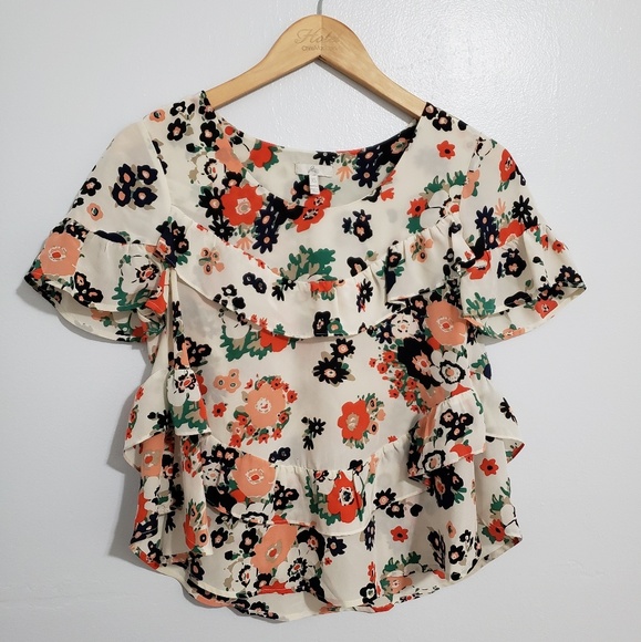 Joie Tops - {Joie} Adelie Silk Tiered Ruffle Blouse
